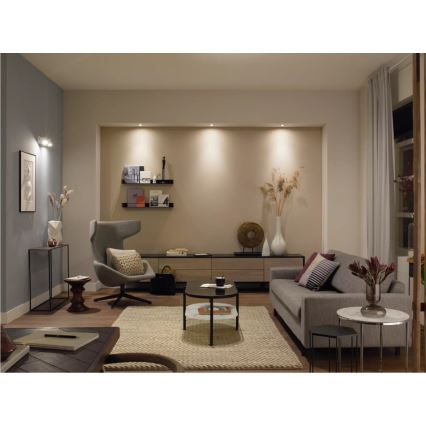 RINKINYS 2x reguliuojamos LED lemputės Philips Hue WHITE AMBIANCE GU10/4,2W/230V  2200-6500K + dimerio jungiklis