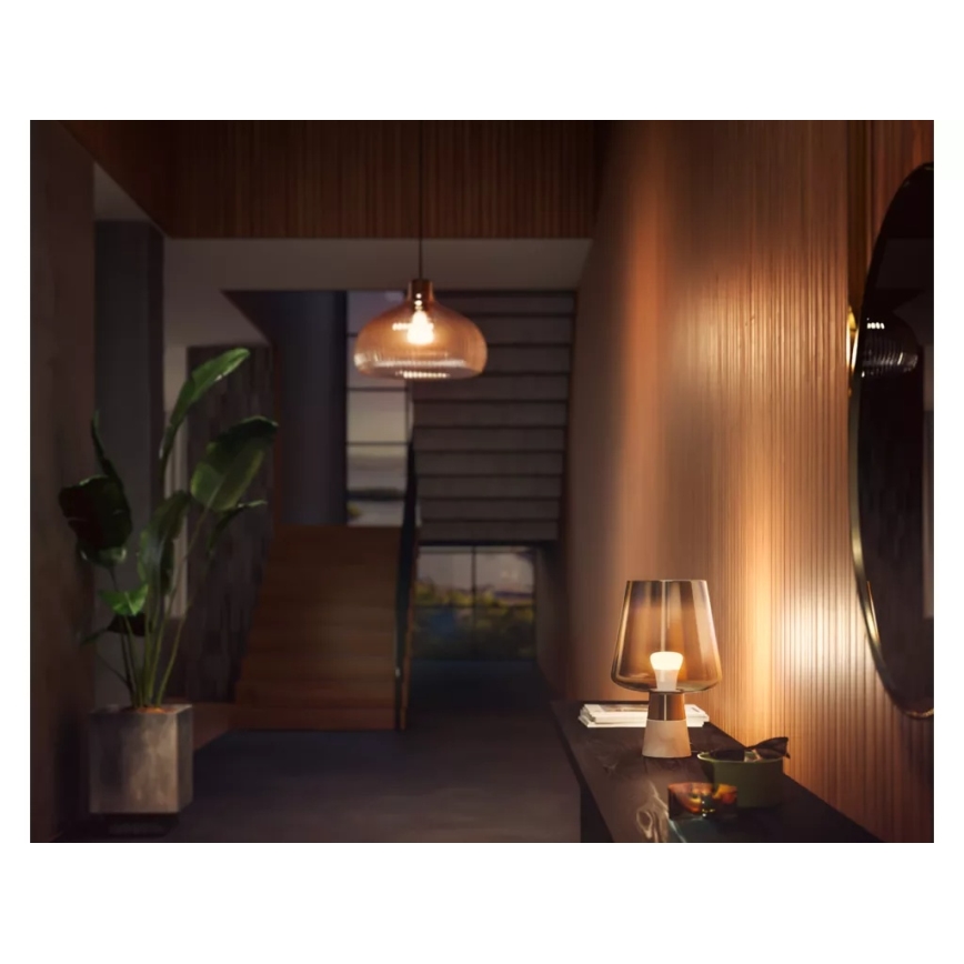 Komplektas 2 vnt. dimeriuojamų LED lempučių Philips Hue WHITE E27/9,5W/230V 2700K