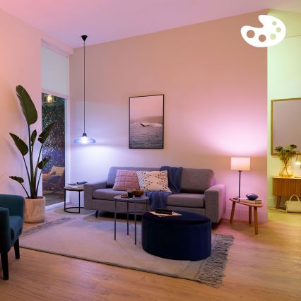 Komplektas 2 vnt. LED RGB dimeriuojama lemputė Philips SMART A60 E27/8,5W/230V 2200-6500K