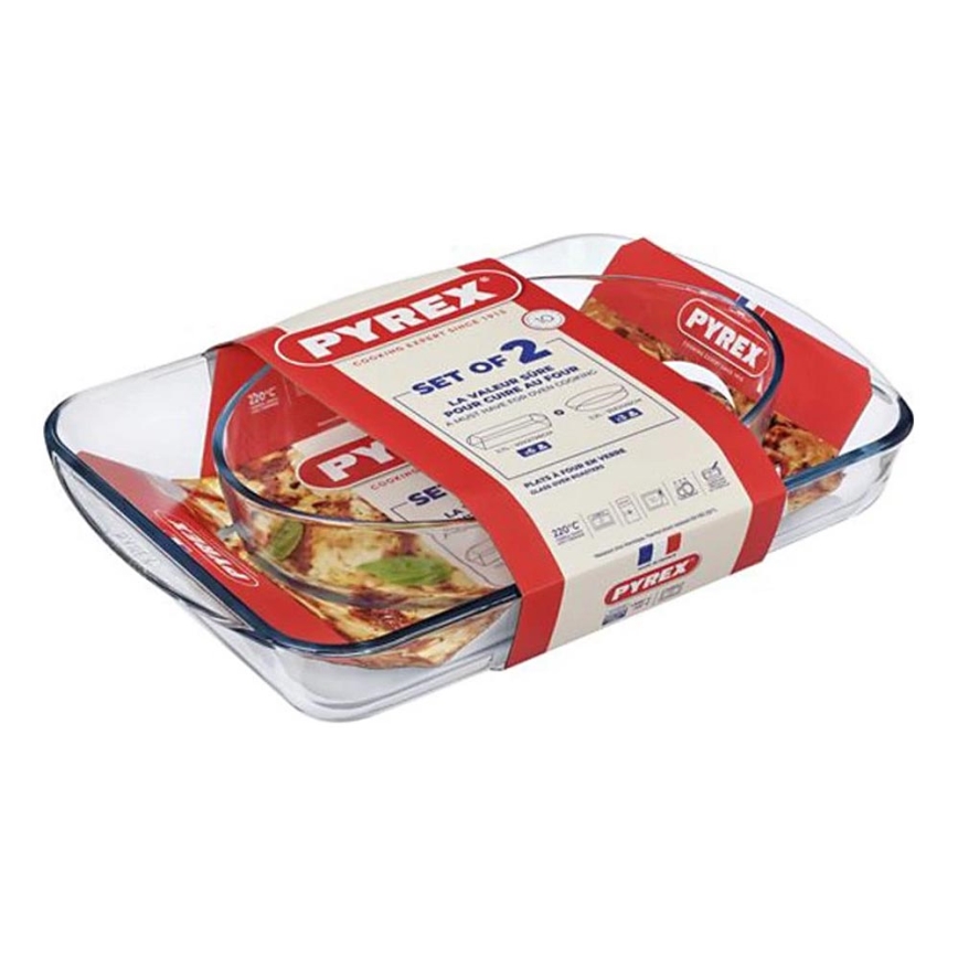 Komplektas: 2 vnt. PYREX kepimo indų (3,7 l ir 2,2 l)