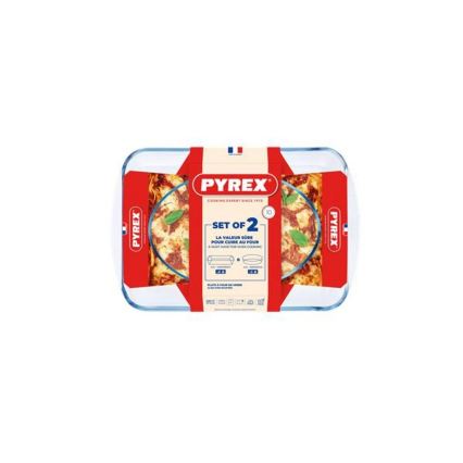 Komplektas: 2 vnt. PYREX kepimo indų (3,7 l ir 2,2 l)