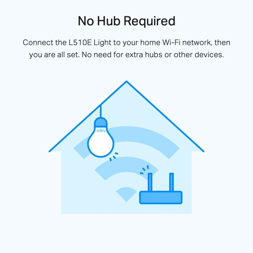 Komplektas 2 vnt. reguliuojamų LED lempučių A60, E27, 8,7 W, 230 V, 2700 K, Wi-Fi - TP-Link