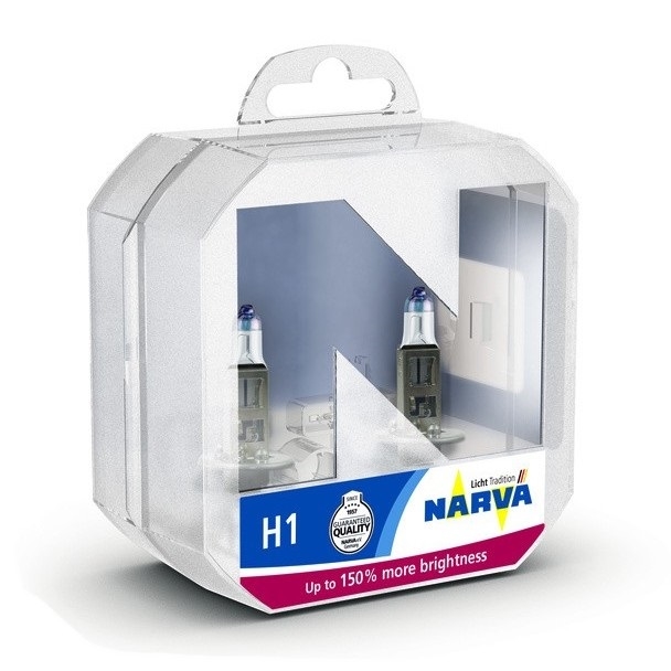 KOMPLEKTAS 2x Automobilio lemputė H1 P14,5s/55W/12V - Narva 48068RPNVAS2
