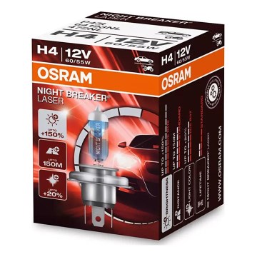 KOMPLEKTAS 2x Automobilio lemputė NIGHT BREAKER H4 P43t/60/55W/12V 3900K - Osram