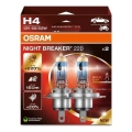 KOMPLEKTAS 2x Automobilio lemputė NIGHT BREAKER H4 P43t/60/55W/12V - Osram