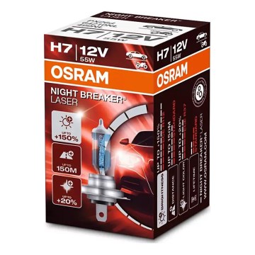KOMPLEKTAS 2x Automobilio lemputė NIGHT BREAKER H7 PX26d/55W/12V - Osram