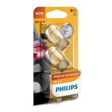 KOMPLEKTAS 2x automobilio lemputė Philips VISION 12065B2 W21W W3x16d/21W/12V