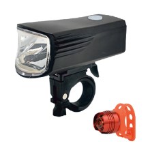 KOMPLEKTAS 2x įkraunama LED lemputė dviračiui LED/5W/USB