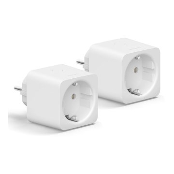 KOMPLEKTAS 2x Išmanus kištukas Philips Hue Išmanus kištukas EU SCHUKO