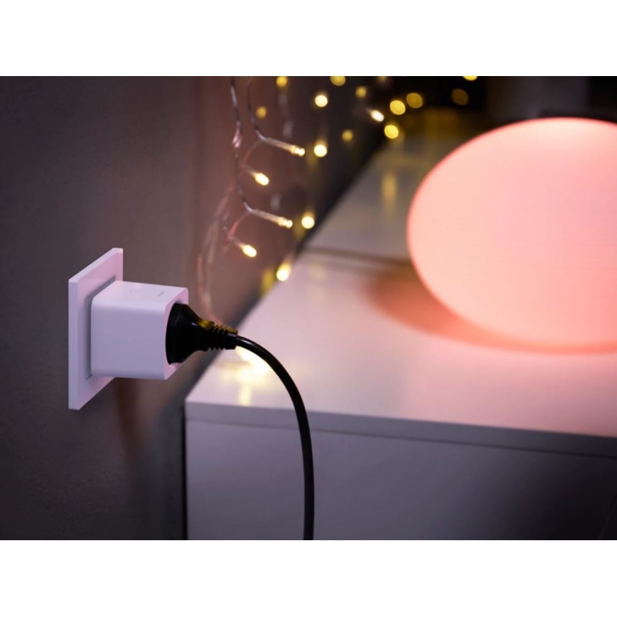 KOMPLEKTAS 2x Išmanus kištukas Philips Hue Išmanus kištukas EU SCHUKO