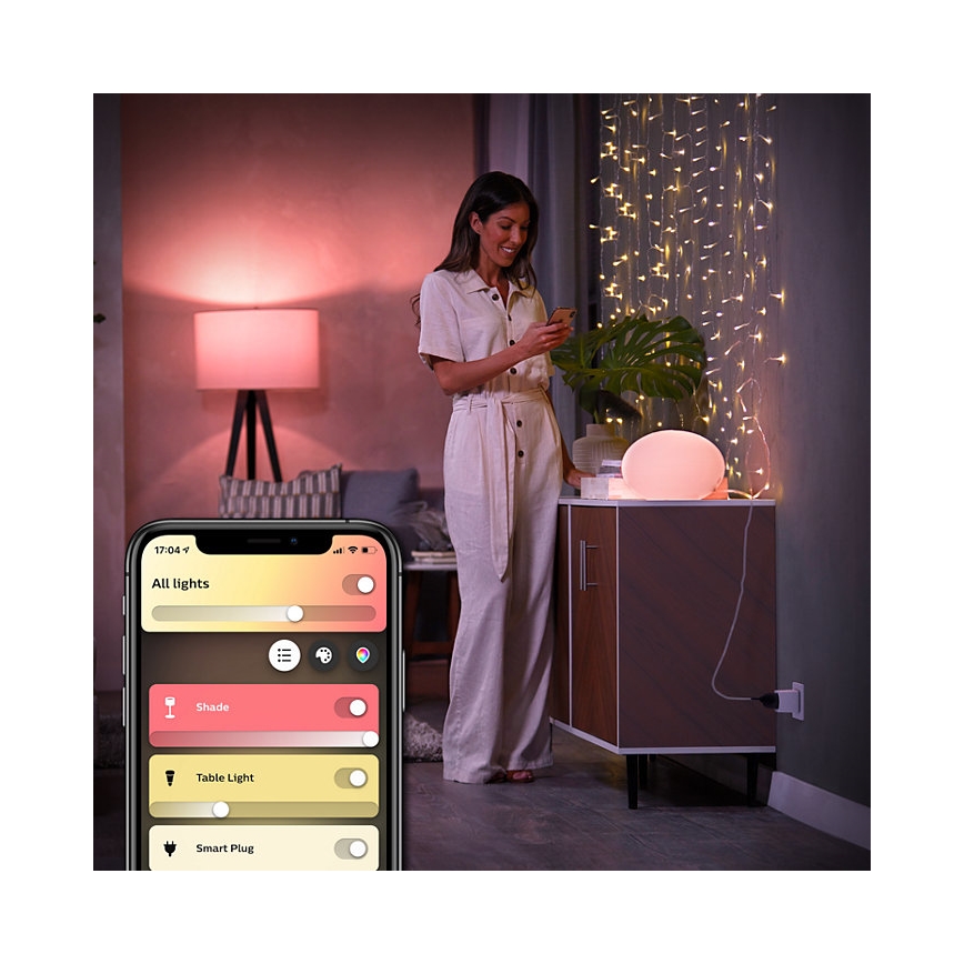 KOMPLEKTAS 2x Išmanus kištukas Philips Hue Išmanus kištukas EU SCHUKO