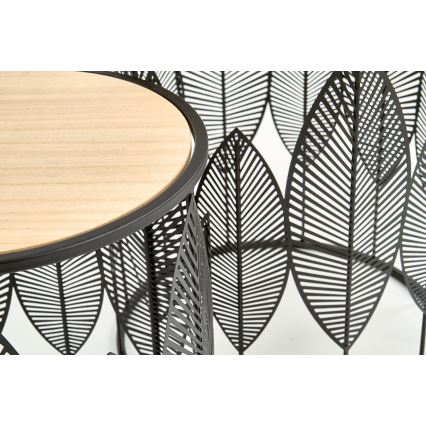 KOMPLEKTAS 2x Kavos stalelis FOLLA diametras 33/40 cm juoda