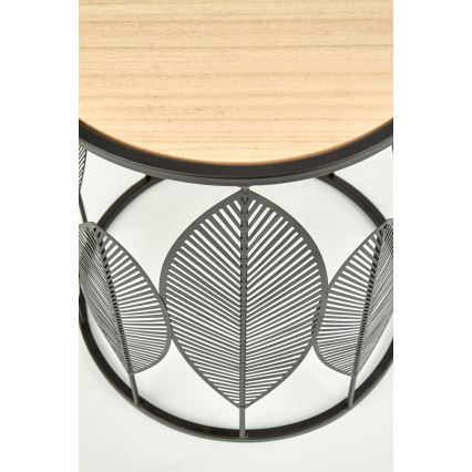 KOMPLEKTAS 2x Kavos stalelis FOLLA diametras 33/40 cm juoda