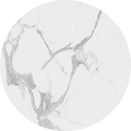 KOMPLEKTAS 2x Kavos stalelis OREO diametras 43/53 cm juoda/marmuro dekoras