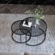 KOMPLEKTAS 2x Kavos stalelis TOKYO diametras 42/60 cm juodas