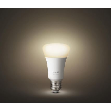 KOMPLEKTAS 2x Pritemdoma LED lemputė Philips Hue, balta E27/9W/230V 2700K