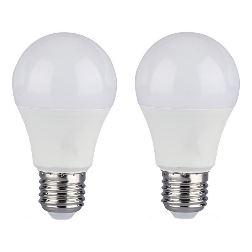 KOMPLEKTAS 2x LED elektros lemputė A60 E27/9W/230V 3000/4000/6400K