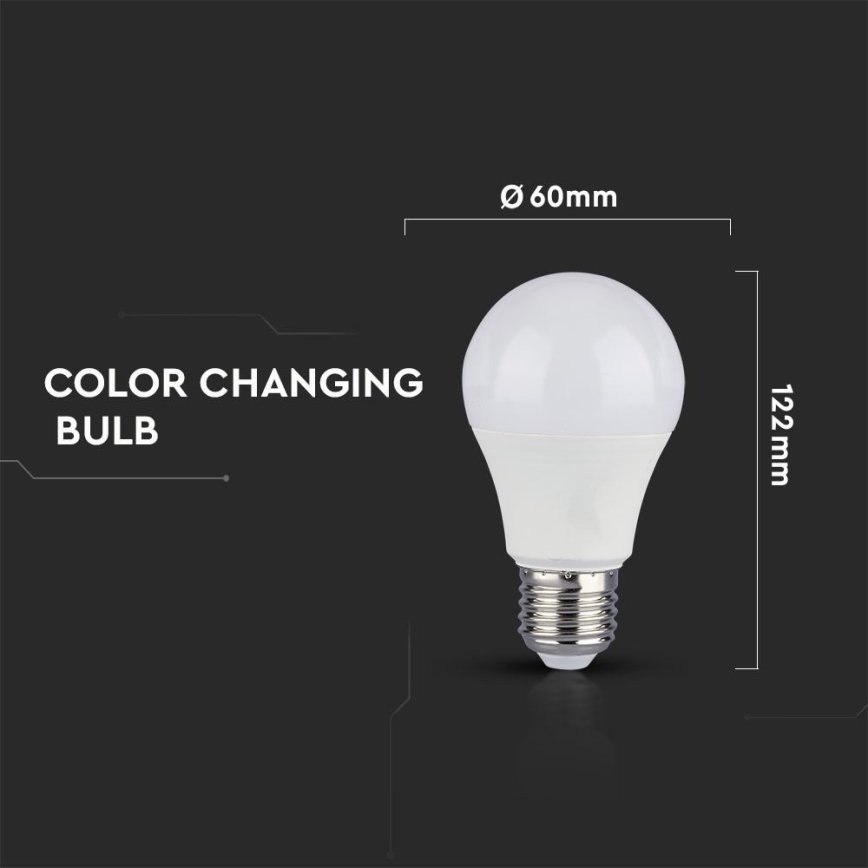 KOMPLEKTAS 2x LED elektros lemputė A60 E27/9W/230V 3000/4000/6400K