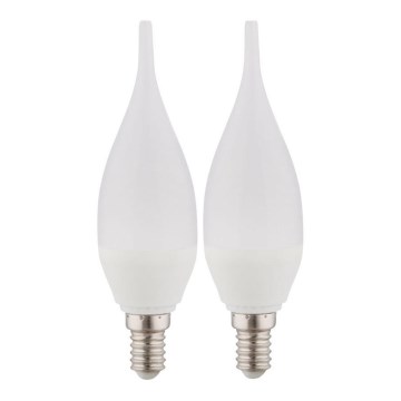 KOMPLEKTAS 2x LED elektros lemputė E14/3W/230V 3000K - Globo