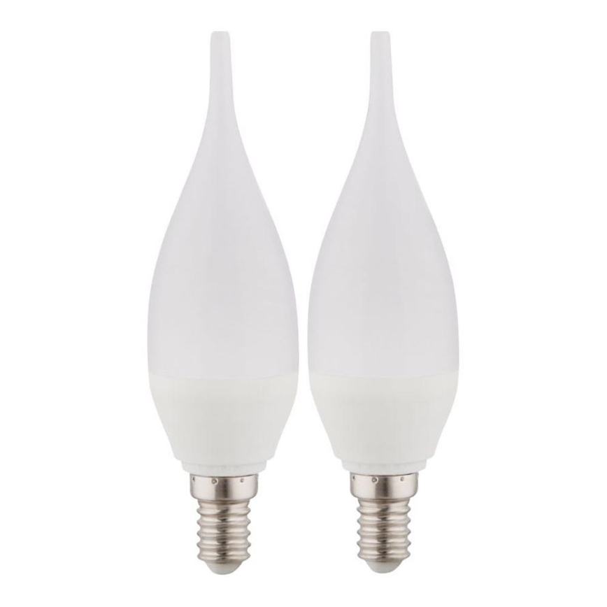 KOMPLEKTAS 2x LED elektros lemputė E14/3W/230V 3000K - Globo