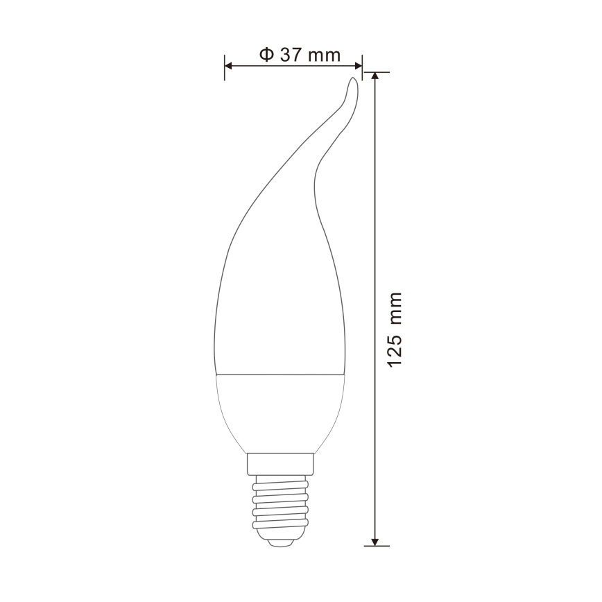 KOMPLEKTAS 2x LED elektros lemputė E14/3W/230V 3000K - Globo