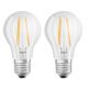 KOMPLEKTAS 2x LED Elektros lemputė VINTAGE A60 E27/7W/230V 2700K - Osram