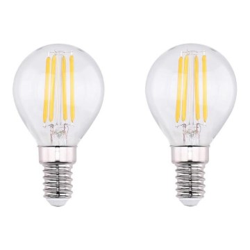 KOMPLEKTAS 2x LED elektros lemputė VINTAGE E14/4W/230V 2700K - Globo 10589-2K