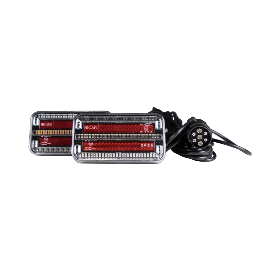 KOMPLEKTAS 2x LED Priekabos žibintas su dinaminiu posūkio signalu LED/12-24V IP65