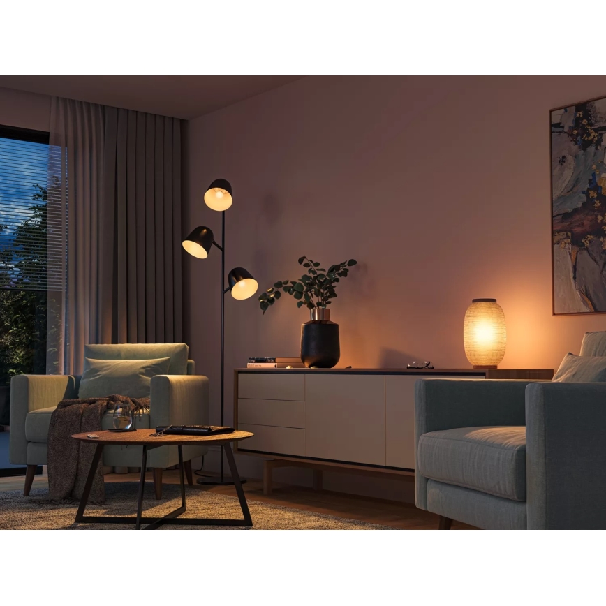 KOMPLEKTAS 2x LED pritemdoma elektros lemputė Philips Hue WHITE AMBIANCE P45 E14/5,1W/230V 2200-6500K