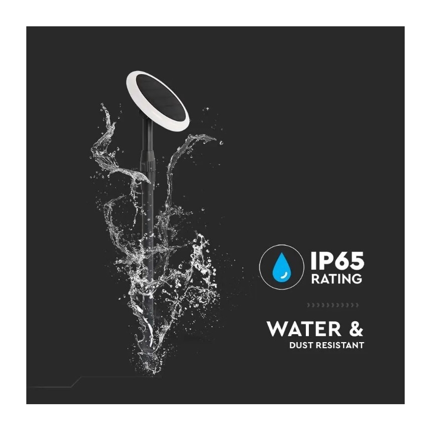 KOMPLEKTAS 2x LED Reguliuojamas saulės lempa GARDEN LED/3W/5V 42-80 cm 3000K IP65 1000 mAh