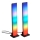 KOMPLEKTAS 2x LED RGB Pritemdomas stalinis šviestuvas GAMER LED/5W/5V + nuotolinio valdymo pultas