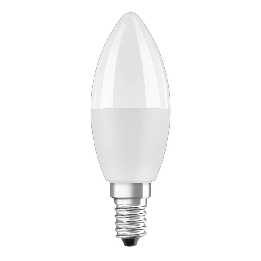 KOMPLEKTAS 2x LED RGBW Reguliuojama lemputė B38 E14/4,9W/230V 2700K + nuotolinio valdymo pultas - Osram
