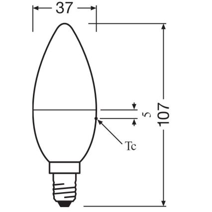 KOMPLEKTAS 2x LED RGBW Reguliuojama lemputė B38 E14/4,9W/230V 2700K + nuotolinio valdymo pultas - Osram