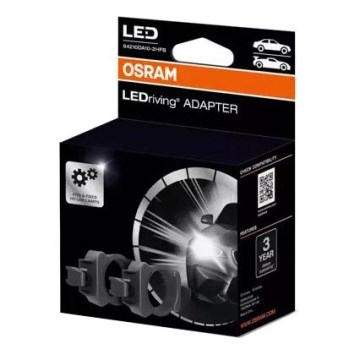 KOMPLEKTAS 2x LEDriving Adapteris lemputės lizdas - Osram