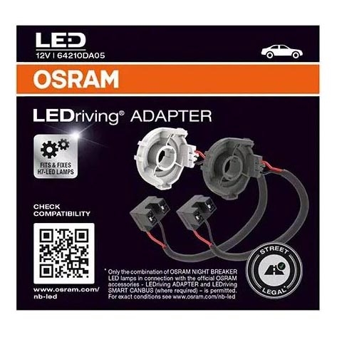 KOMPLEKTAS 2x LEDriving Adapteris - Osram