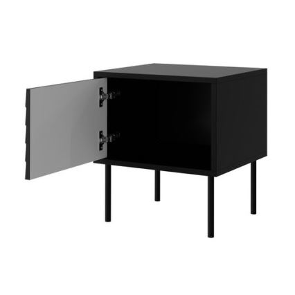 KOMPLEKTAS 2x Naktinis staliukas CORTINA 51x45 cm juodas