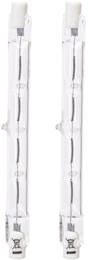 KOMPLEKTAS 2x Pramoninė elektros lemputė J118 R7s/160W/230V 2900K - Aigostar