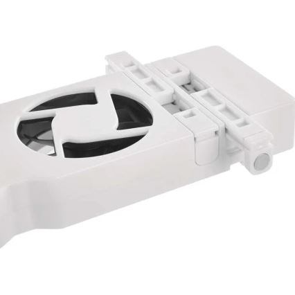 KOMPLEKTAS 2x Radiatoriaus ventiliatorius 5/230V balta