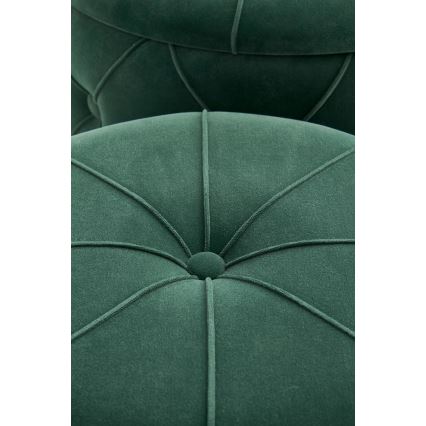 KOMPLEKTAS 2x Taburetas POLLY diametras 40/44 cm žalia/auksas