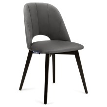 KOMPLEKTAS 2x Valgomojo kėdė BOVIO 86x48 cm pilka/bukas