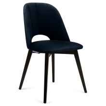 KOMPLEKTAS 2x Valgomojo kėdė BOVIO 86x48 cm tamsiai mėlyna/bukas