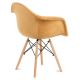 KOMPLEKTAS 2x Valgomojo kėdė NEREA 80x60,5 cm geltona/bukas