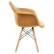 KOMPLEKTAS 2x Valgomojo kėdė NEREA 80x60,5 cm geltona/bukas