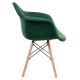 KOMPLEKTAS 2x Valgomojo kėdė NEREA 80x60,5 cm žalia/bukas