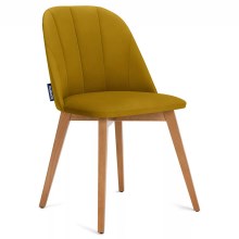 KOMPLEKTAS 2x Valgomojo kėdė RIFO 86x48 cm geltona/bukas