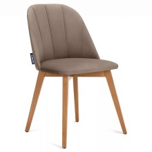 KOMPLEKTAS 2x Valgomojo kėdė RIFO 86x48 cm smėlio spalva/bukas