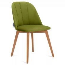KOMPLEKTAS 2x Valgomojo kėdė RIFO 86x48 cm šviesiai žalia/bukas