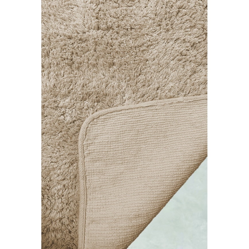 KOMPLEKTAS 2x Vonios kilimėlis 60/100 cm smėlio spalva
