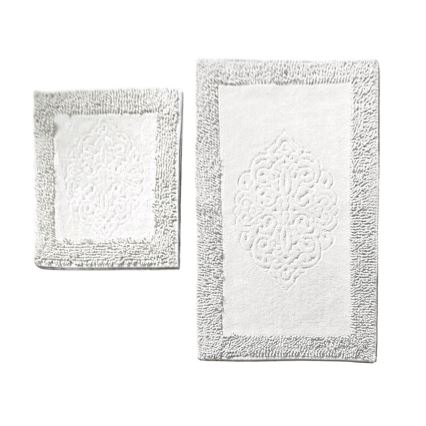 KOMPLEKTAS 2x Vonios kilimėlis PIANTE 60/100 cm balta