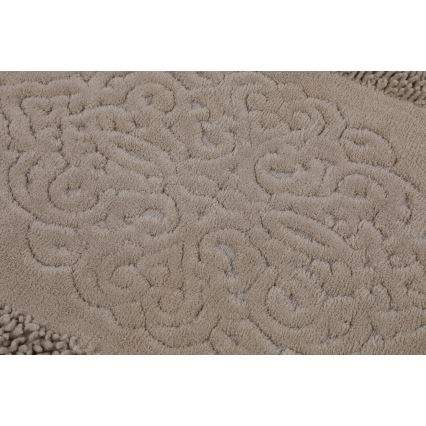 KOMPLEKTAS 2x Vonios kilimėlis PIANTE 60/100 cm ruda